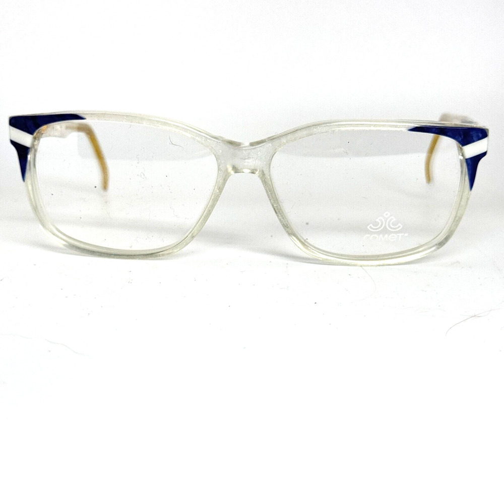 Vintage Comet by Allison Eyeglasses Frames USA 56-14 Black Gold H15297‎